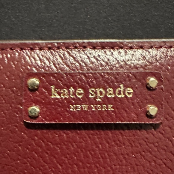Kate Spade Deep Burgundy Wallet & Card Holder (NWT) - Picture 2 of 9